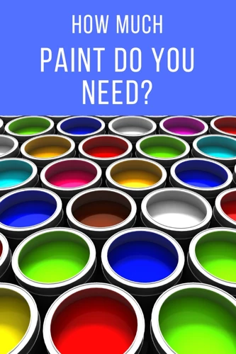 Determine The Amount Of Paint Needed