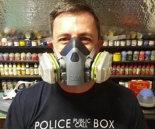 Wearing A Dust Mask