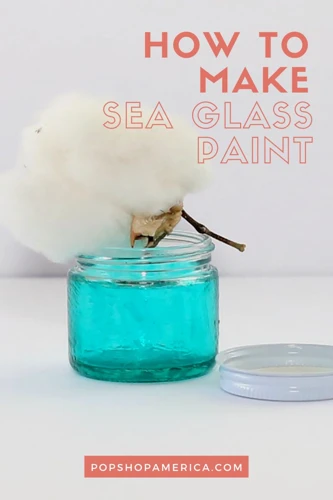 Sea Glass Paint -Spray or Brush to Give Bottles, Vases & Jars the Frosted  Seaglass Look