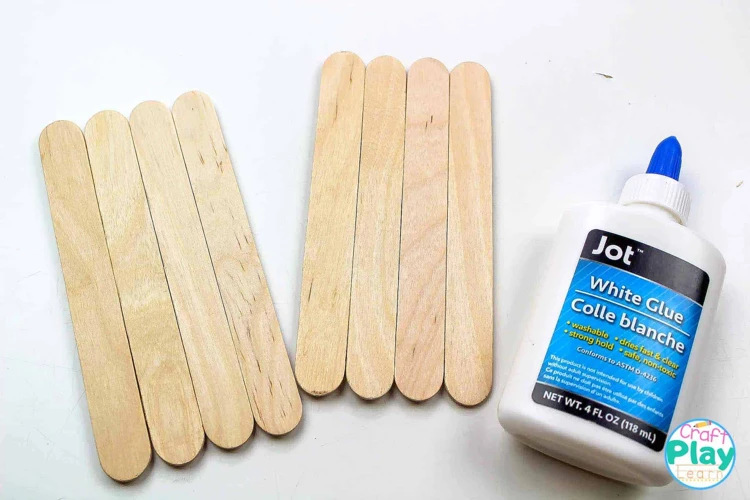 Gluing Your Popsicle Sticks