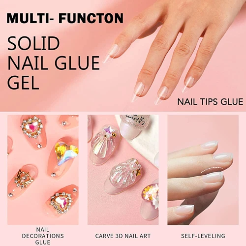 How To Apply Solid Nail Glue Gel