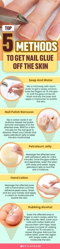 How To Remove Nail Glue From Skin?