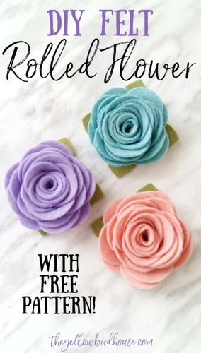 Steps To Make Felt Flowers Without Glue