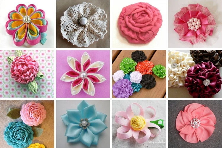 Using Ribbon Flowers For Diy Projects